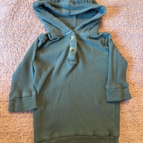 kate quinn Other - Kate Quinn Organic Cotton Waffle Hoodie Bear Ears 6-12M